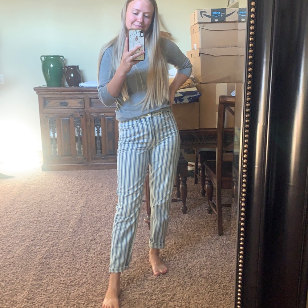 Striped jeans/pants